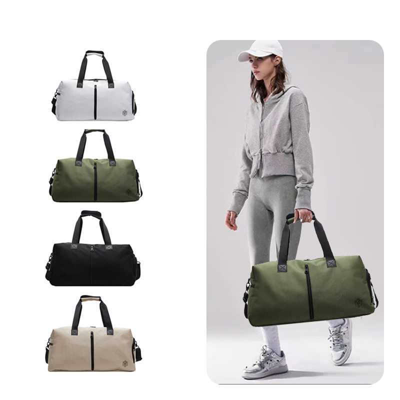Weekender Bag Duffle - 1 ชิ้นกระเป๋ายิมสําหรับผู้ชายและผู้หญิง, กันน้ํากีฬากระเป๋า Duffel พร้อมช่องใส่รองเท้าและกระเป๋าเปียกสําหรับเดินทาง Weekender