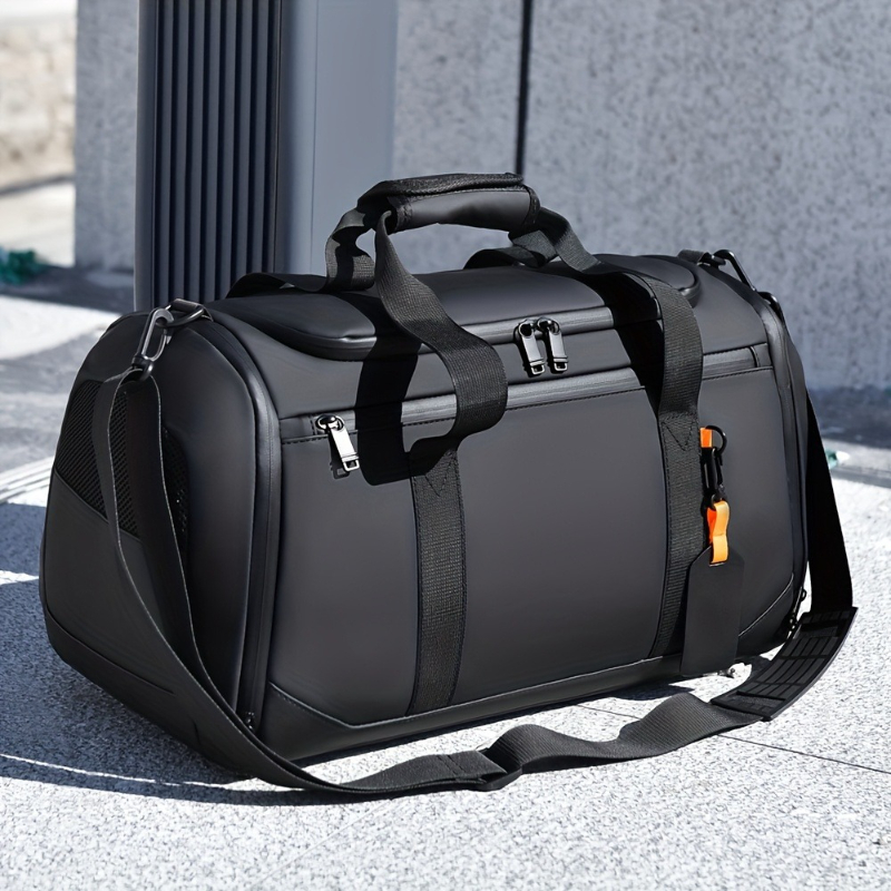 Weekender Bag Duffle - กระเป๋าเดินทางขนาดใหญ่สำหรับผู้ชาย กระเป๋ากีฬาออกกำลังกายขนาดใหญ่พร้อมช่องเก็บของหลายช่อง กระเป๋าเดินทางสำหรับวันหยุดสุดสัปดาห์