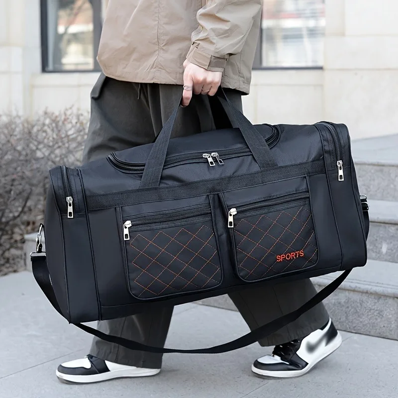 Weekender Bag Duffle - กระเป๋าเดินทาง Duffel ความจุขนาดใหญ่ สไตล์ลําลอง ช่องและกระเป๋าหลายช่อง เหมาะสําหรับการเดินทางระยะสั้น