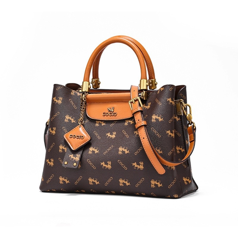 กระเป๋าถือ COCOIO ลายโมโนแกรมว - Tote Bag Leather Monogram บทวิจารณ์และราคา