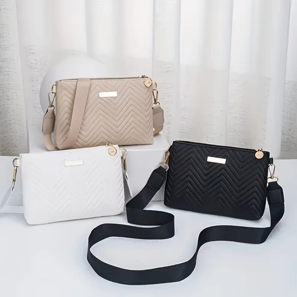 กระเป๋าสะพายข้างแบบมินิมอลลายค - Chain Crossbody Quilted บทวิจารณ์และราคา
