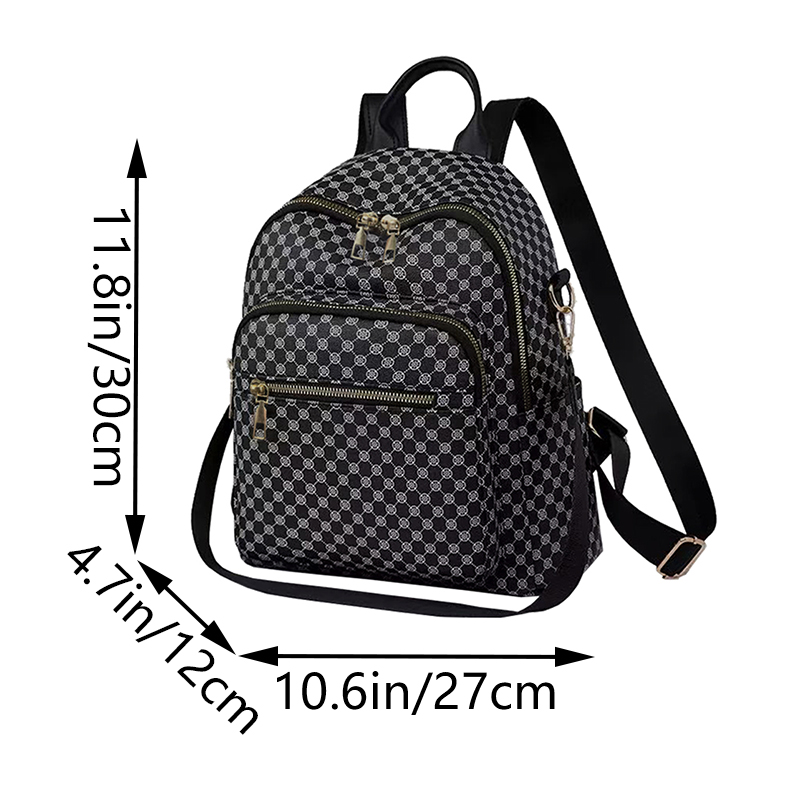 กระเป๋าเป้สะพายหลัง PU ลายเรขา - Weekender Bag Duffle บทวิจารณ์และราคา
