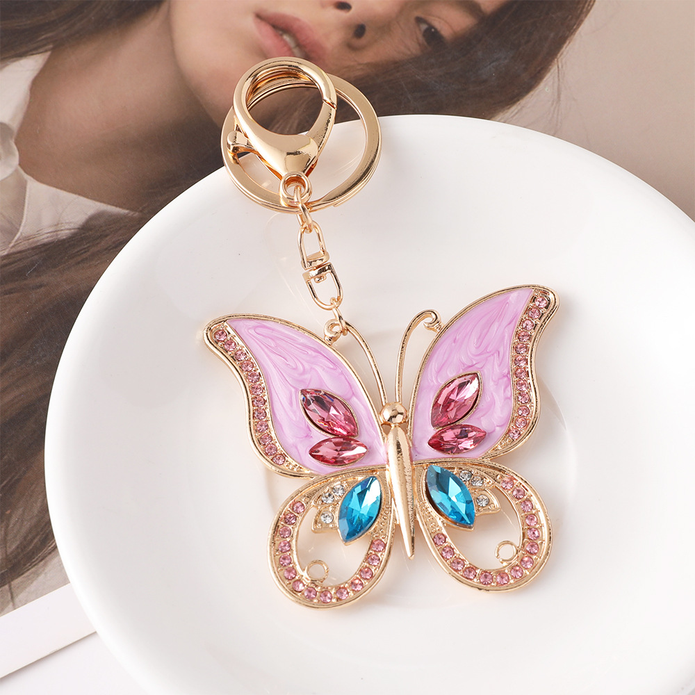 แฟชั่นพวงกุญแจรูปผีเสื้อสีชมพู - Luxury Bags Wholesale บทวิจารณ์และราคา