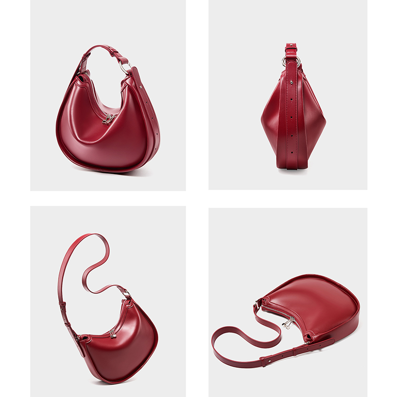 PureแยกCowhideหนังผู้หญิงHobos - Luxury Bags Wholesale บทวิจารณ์และราคา