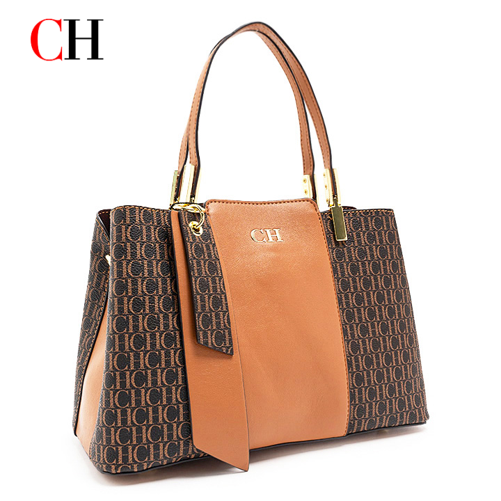 กระเป๋าสะพายไหล่ CH สำหรับสุภา - Tote Bag Leather Monogram บทวิจารณ์และราคา