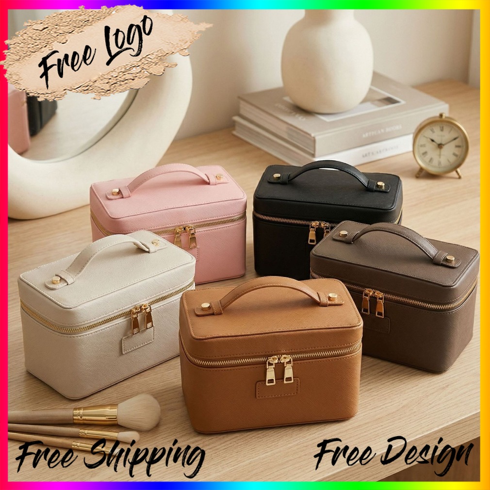 กระเป๋าเครื่องสำอางหนังลายหนัง - Luxury Bags Wholesale บทวิจารณ์และราคา