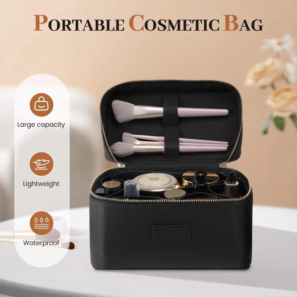 กระเป๋าเครื่องสำอางหนังลายหนัง - Luxury Bags Wholesale บทวิจารณ์และราคา