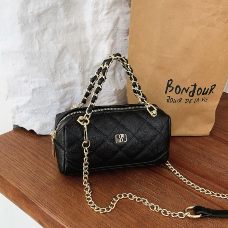 กระเป๋าถือวินเทจสำหรับผู้หญิง  - Chain Crossbody Quilted บทวิจารณ์และราคา